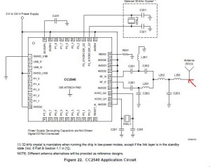 CC2540_aplication circuit