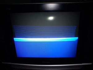 tv tabung gambar melipat dari tengah ke atas