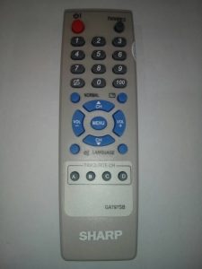 remote control tv sharp asli