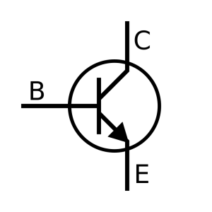 Gambar simbol transistor jenis NPN