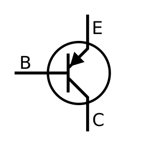 Gambar simbol transistor jenis PNP