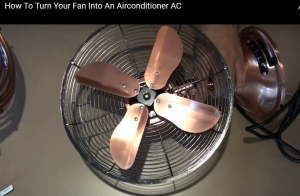 how to turn a fan into an air conditioner