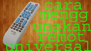 Cara menggunakan remot universal untuk tv general